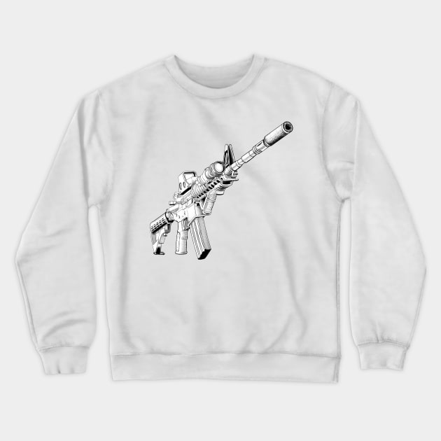 AR15 TACTICAL Crewneck Sweatshirt by CrispytheGhoul